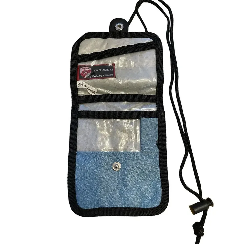 Heys Travelmate V3 Crossbody Utility Bag Unisex Organizer Lined Nylon Light Blue